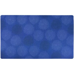 Drymate Dog and Cat Feeding Placemat - Floral Blue