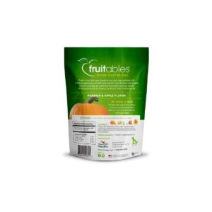 Fruitables Baked Pumpkin & Apple Flavor Healthy Low Calorie Dog Treats - 12oz