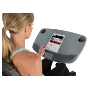 Exerpeutic Workfit 1000 Desk Station Folding Exercise Bike with Pulse