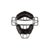 Champion Sports Adult Umpire Catcher Baseball Face Mask with Extended Throat and Ear Guard, Durable Metal Frame, and Adjustable Harness, Black
