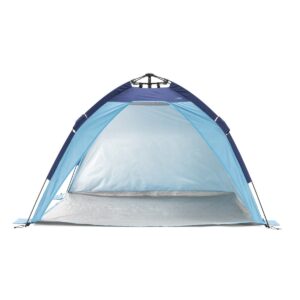 SlumberTrek 3049332VMI Mersa Universal Outdoor Compact Pop Up Auto Ezee Beach Sun Shelter Tent, Blue