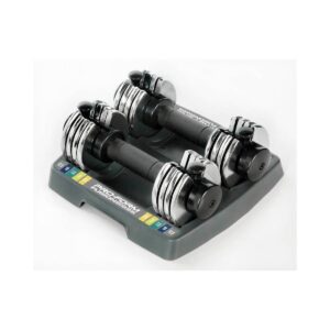 ProForm Adjustable Pair Dumbbells – Black/Silver (2.5lbs - 12.5lbs)