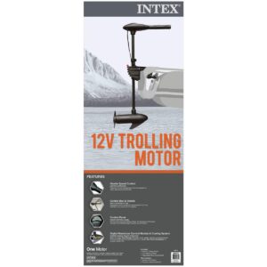 Intex Excursion Inflatable Raft Set with 2 Oars & 2 Eight Speed Trolling Motors