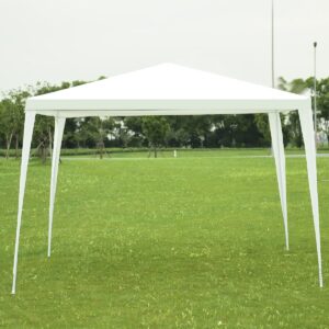 Costway 10'x10' Outdoor Heavy duty Pavilion Cater Events Outdoor Party Wedding Tent White