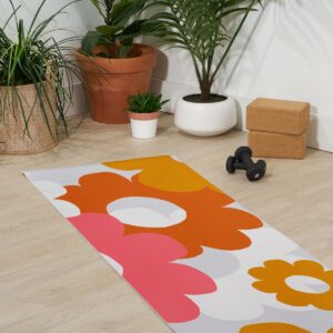 Sunshinecanteen Flower Power 1960 (6mm) 24" x 70" Yoga Mat - Society6