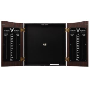 Viper Vault Dartboard Cabinet with Shot King Sisal Dartboard