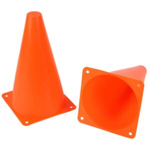 Juvale 12 Pack 9" Soccer Sports Training Traffic Cones, Agility Field Parking Safety Plastic Cones, Orange