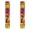 Goliath Outdoor Sports Kids Rocket Fishing Pole Rod and Reel Combo with 30 Foot Tangle Free Line and Safety Bobber for Children Ages 8 and Up (2 Pack)
