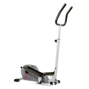 Sunny Health & Fitness Magnetic Standing Elliptical Machine with Handlebars