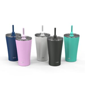 Zac Designs 20oz Stainless Steel Double Wall Vacuum Tumbler Charcoal