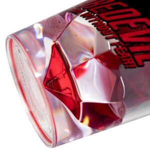 Just Funky OFFICIAL Daredevil Tumbler With Straw | Feat. Dardevil's Hero Pose | Holds 18 OZ