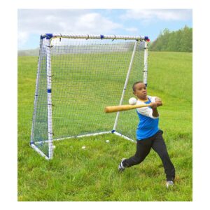 HearthSong All Star 3-in-1 Kids' Baseball Trainer- Bullpen, Batting Cage, and Fielding Rebounder