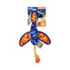 NERF Nylon Digital Camo Crinkle Wing Launching Duck Dog Toy - Orange/Blue - 16.5"