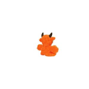 Mighty Microfiber Bull Dog Toy - Orange - M