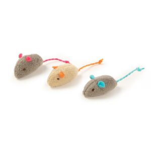 SmartyKat Skitter Critters Catnip Mice Cat Toy - 3pk