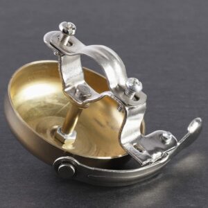 Juvale Classic Brass Bicycle Bell for Handlebars for Adults and Kids (Gold, 2.2 in)
