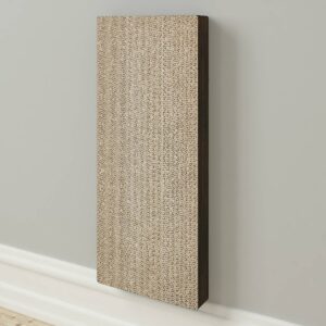 Way Basics Eco Wall Cat Scratcher Pad with Easy Closure - Espresso Wood Grain