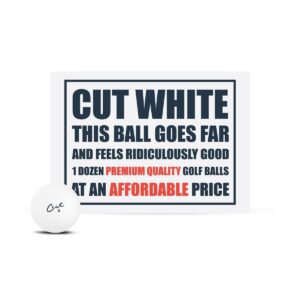 Cut Golf 12pk Matte Golf Balls - White