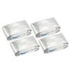 Juvale 4 Pack Emergency Thermal Foil Blankets for Survival Kit, First Aid, Outdoor Camping, 79 x 39 in.