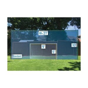 Open Goaaal JX-OGFS1 Adjustable Soccer Practice Net Rebounder Backstop with Training Goal, Standard Size