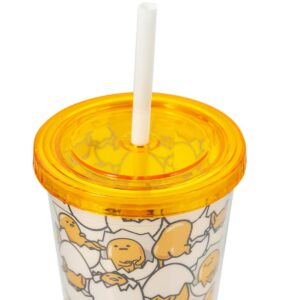 Seven20 Sanrio’s Gudetama 20 Oz Insulated Tumbler With Lid & Straw