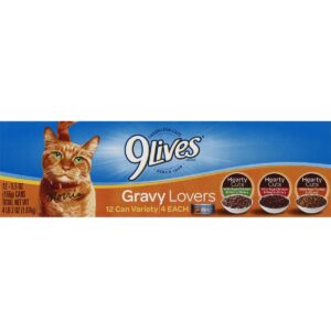 9 Lives Variety Gravy Favorites - Wet Cat Food - 5.5oz/12pk
