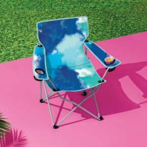 Adult Novelty Quad Chair Tie Die Teal - Sun Squad™