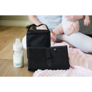 J.L. Childress Two Cool Double Bottle Bag Black Crosshatch 24qt