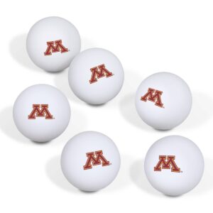 NCAA Minnesota Golden Gophers Table Tennis Balls 6pk