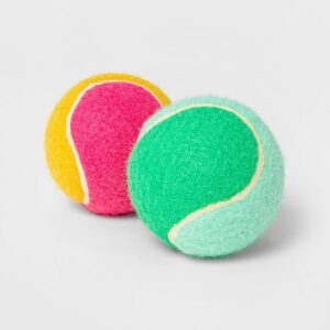 Colorblock Tennis Ball Dog Toy - 2.5" - 2pk - Sun Squad™