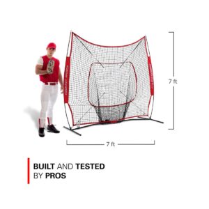 Rukket Sports Sock It 6 Piece Baseball Softball Pitching Target Hitting Net with 3 PurePower Balls, Sock Style Net, Adjustable Target, & Carrying Bag