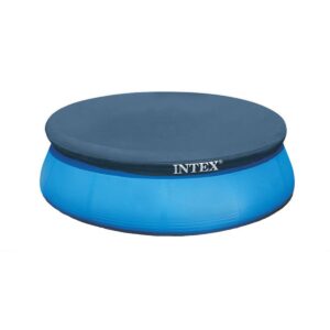 Intex 28110EH 8-foot x 30-inch Easy Setup Inflatable Portable Above Ground Round Family Swimming Pool and Durable Pool Cover