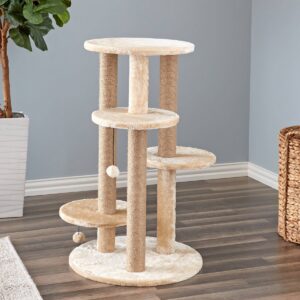 Two by Two Fir Cat Tower - Beige