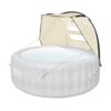 Bestway 60304 Small Windproof UV Protection Sun Shade Canopy Attachment with Mesh Windows Accessory for Round Inflatable Hot Tub Spas (Canopy Only)