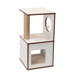 Catit Vesper V-Box Cat Scratcher - White - S