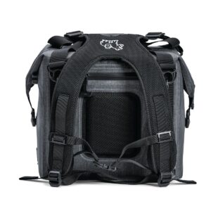 IceMule 1603-SG Traveler Large Foldable Portable Soft Sided Zipper Top 25 Liter 20 Can Lightweight Insulated Waterproof Leak Proof Backpack Cooler Bag