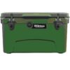 Elkton Outdoors ELK-ICE-45GRN Heavy Duty Rotomolded Portable 45 Quart Commercial Grade Insulated Hardside Ice Chest Beverage Cooler, Green
