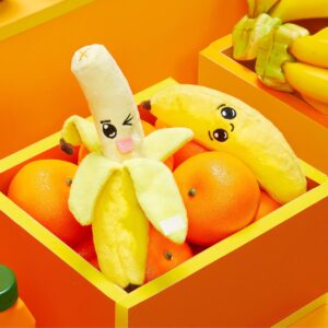 BARK Prudence and Imprudence the Bananas Dog Toy