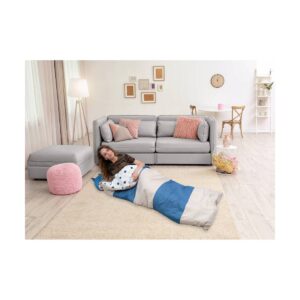Twin XL Holger Sleeping Bag Beige/Teal - Chic Home Design