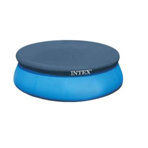 Intex 28020E 7.3 Feet Easy Set Swimming Pool Debris Vinyl Cover Tarp, Blue