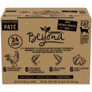 Purina Beyond Grain Free Pate Wet Cat Food Variety Pack - 3oz/24ct