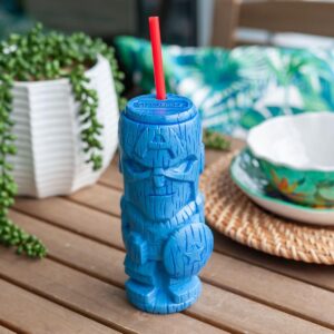 Beeline Creative Geeki Tikis Marvel Captain America Tumbler | Tiki Style Cup | Holds 19 Ounces