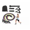 11 PCS Resistance Band Set Yoga Pilates Abs Exercise Fitness Workout Bands - ZWB4002