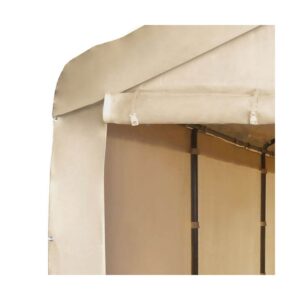 Caravan Canopy CVAN12002110160 Mega Domain Carport 4 Sidewalls, Tan