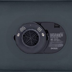 Intex Dura-Beam Series Headboard Queen Air Mattress with Electric Pump - Gray
