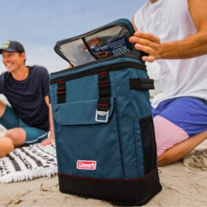 Coleman 17.5qt Soft Cooler Backpack - Space Blue