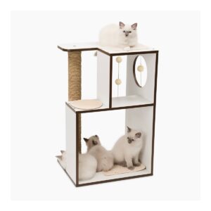 Catit Vesper V-Box Cat Scratcher - White - L