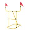 HearthSong Football and Disc Target Kick 'n Toss Set for Kids' Outdoor Active Play