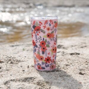 OCS Designs 17oz Stainless Steel Tumbler Secret Garden Floral Pink