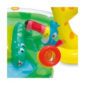 Summer Waves 8.5ft x 6.3ft x 50in Inflatable Kiddie Pool Play Center w/ Slide